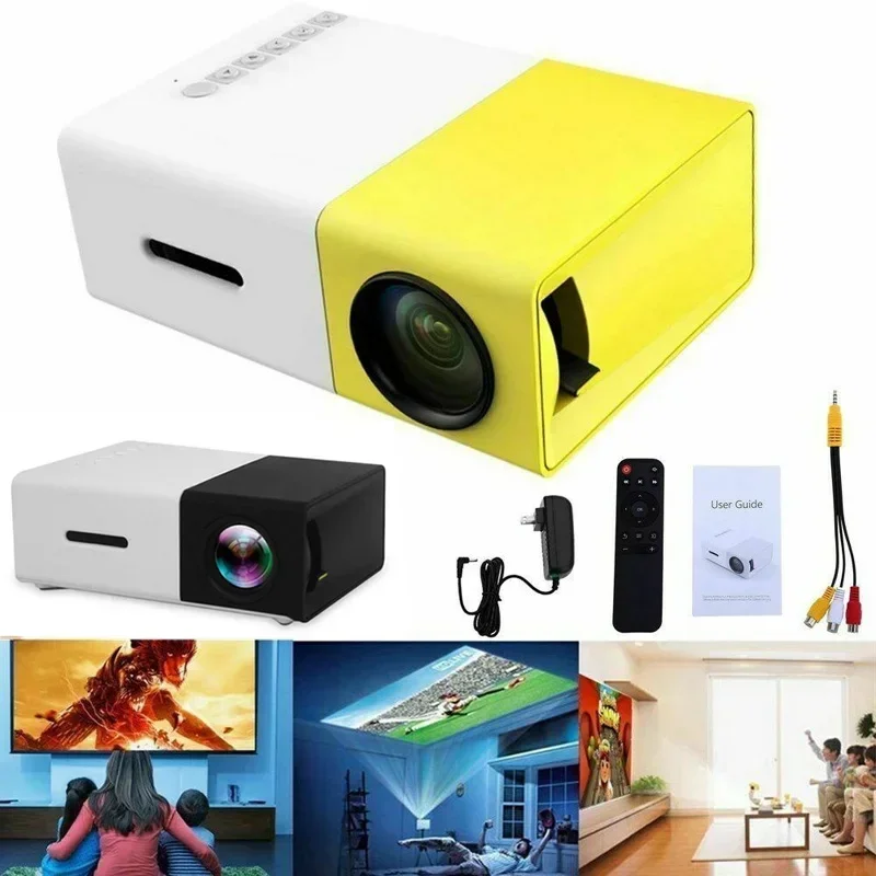Home Cinema Media Player - โปรเจคเตอร์มินิ LED รุ่นใหม่ YG300 Pro ความละเอียด