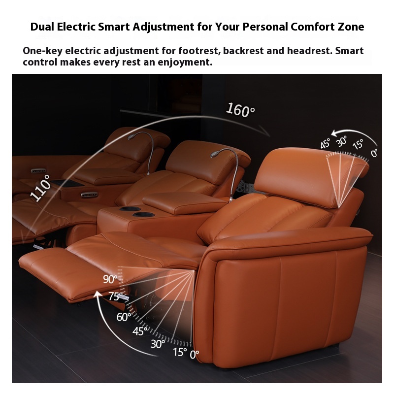 ชุดเฟอร์นิเจอร์โซฟาปรับเอนหนัง - Home Cinema Recliners บทวิจารณ์และราคา