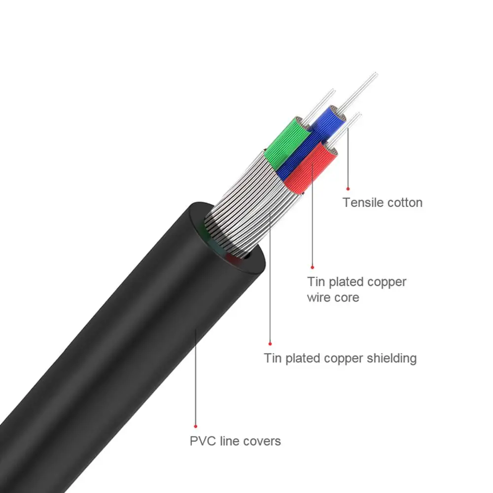 สายเคเบิล QGeeM RCA 2RCA ถึง 3 - Home Cinema Solution บทวิจารณ์และราคา