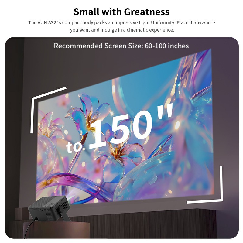 โปรเจคเตอร์ AUN Android รุ่น A - Home Cinema Mini บทวิจารณ์และราคา