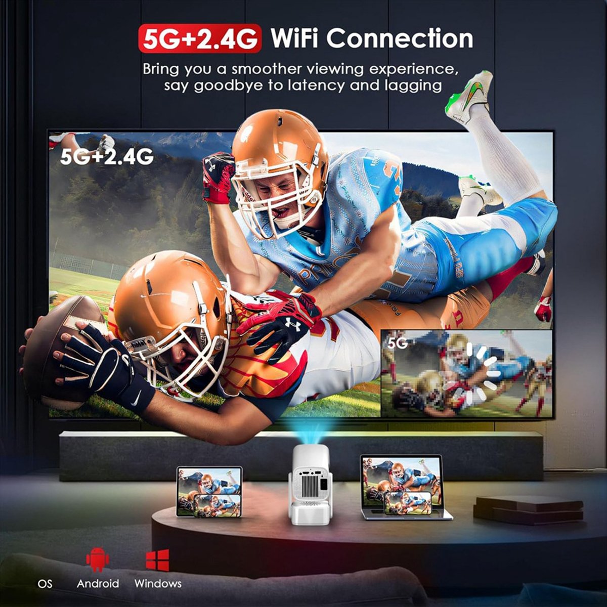 โปรเจคเตอร์อัจฉริยะ Top Y7S Mi - Home Cinema Mini บทวิจารณ์และราคา