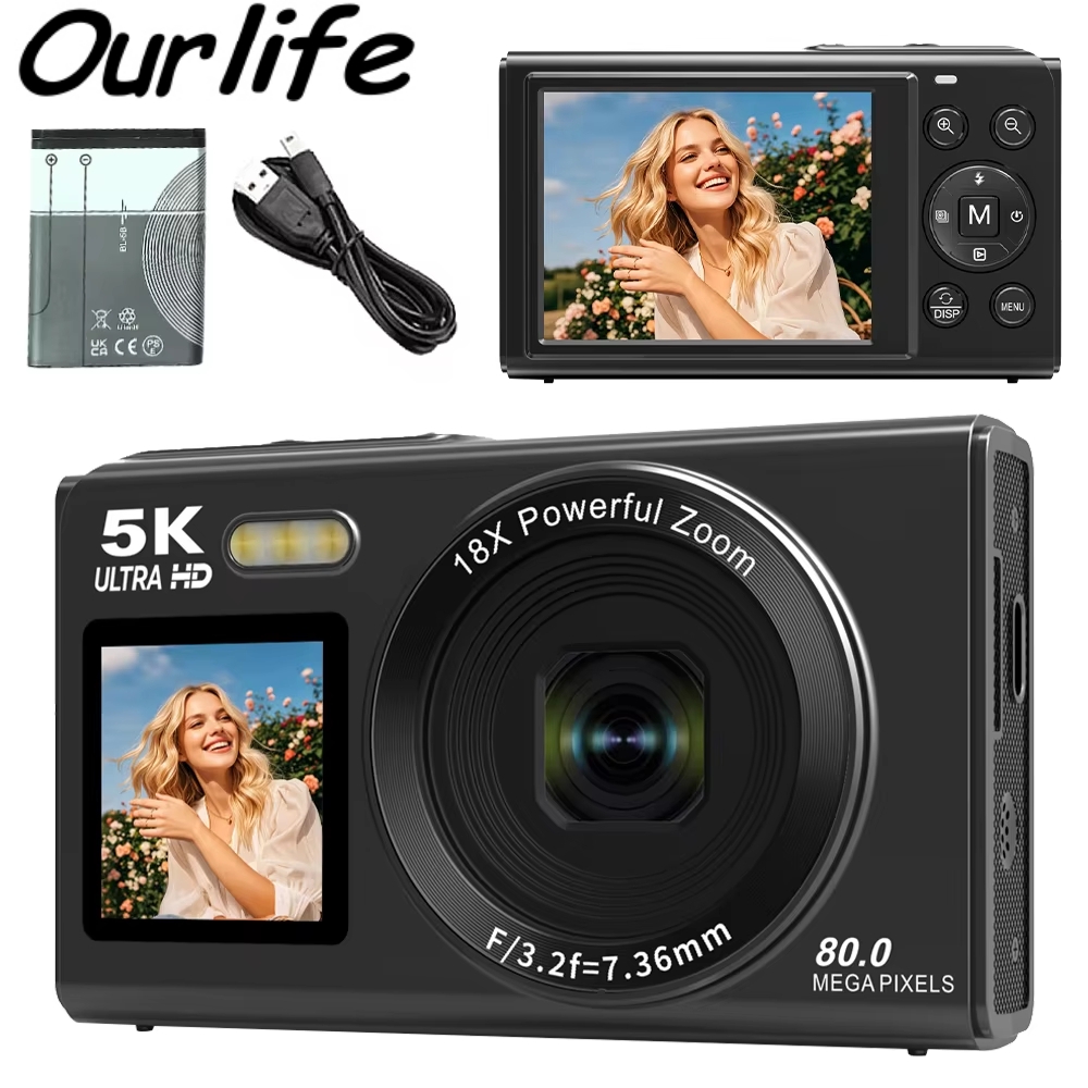 กล้องดิจิตอล Ourlife 5K 80MP ซ - Vintage Home Cinema บทวิจารณ์และราคา