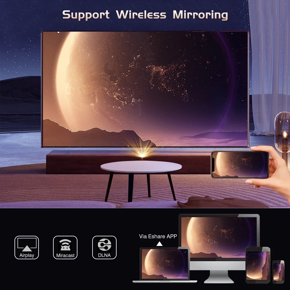 โปรเจคเตอร์พกพา ET31 ขนาดเล็ก  - Home Cinema Mini บทวิจารณ์และราคา