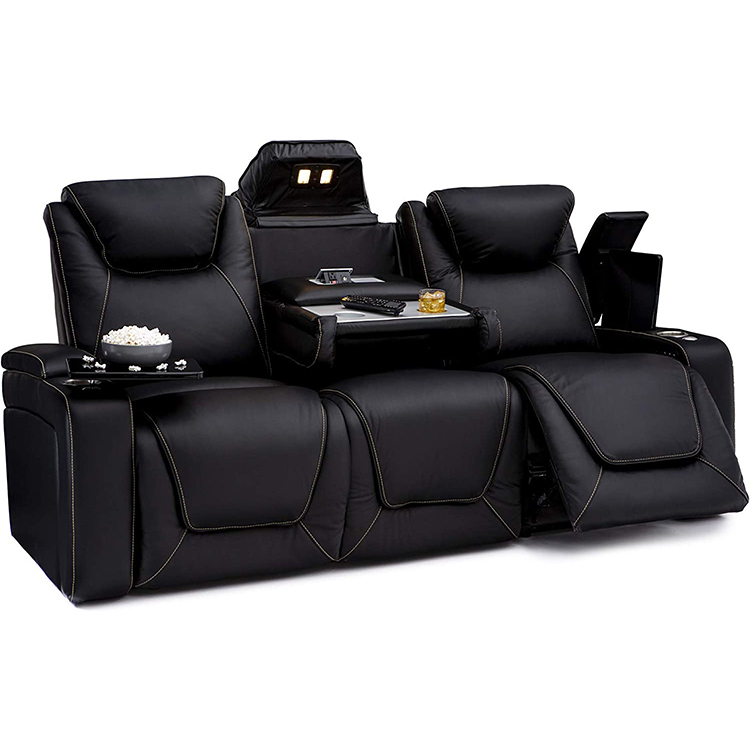 ชุดโซฟาหนังแท้ปรับเอนด้วยไฟฟ้า - Home Cinema Recliners บทวิจารณ์และราคา