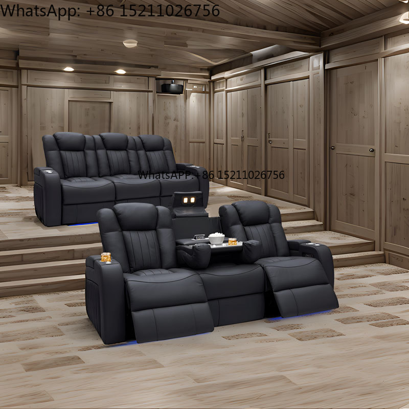 โซฟาหนังแท้สไตล์โมเดิร์นสำหรับ - Home Cinema Recliners บทวิจารณ์และราคา