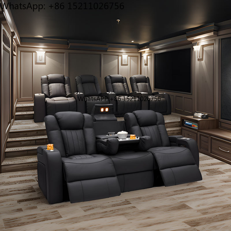 โซฟาหนังแท้สไตล์โมเดิร์นสำหรับ - Home Cinema Recliners บทวิจารณ์และราคา