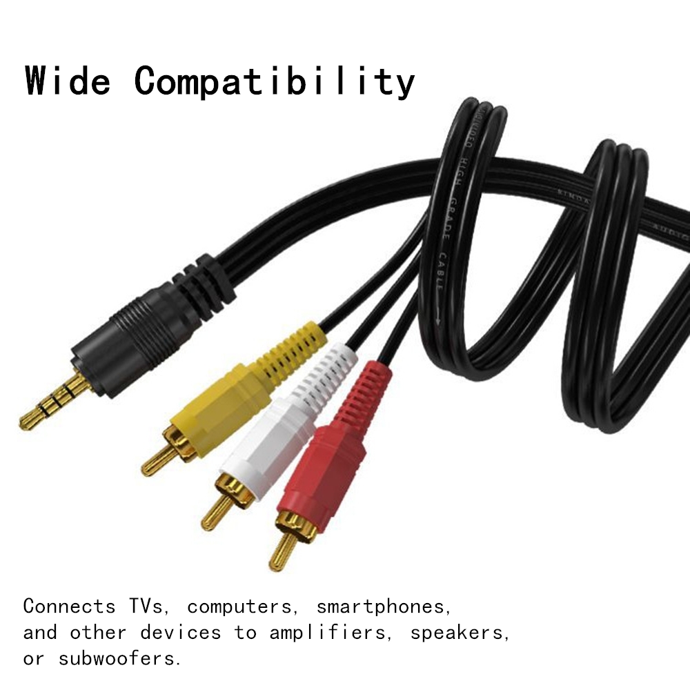 3.5 มม.ถึง 3 RCA Audio Video C - Home Cinema Solution บทวิจารณ์และราคา
