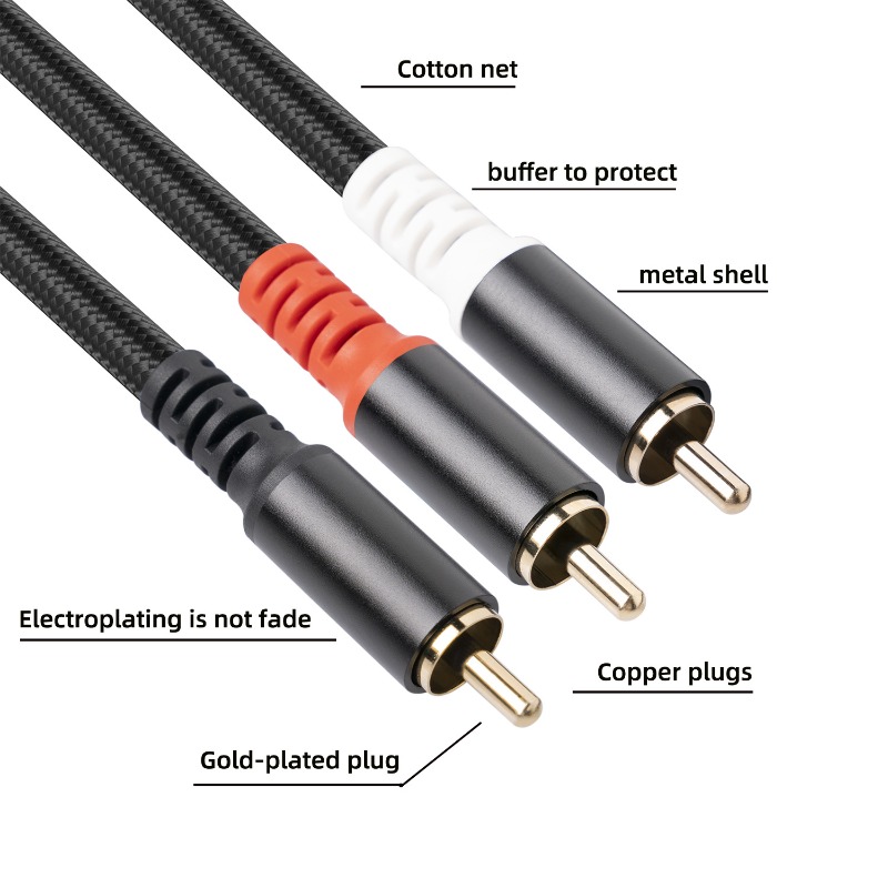 1/2/3M 1 RCA ชาย 2 สายสัญญาณเส - Home Cinema Experience บทวิจารณ์และราคา