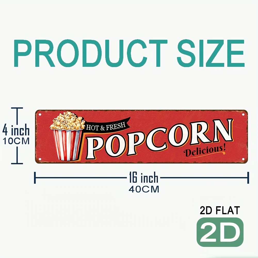 ป้ายป๊อปคอร์นอะลูมิเนียมสไตล์ว - Vintage Home Cinema บทวิจารณ์และราคา