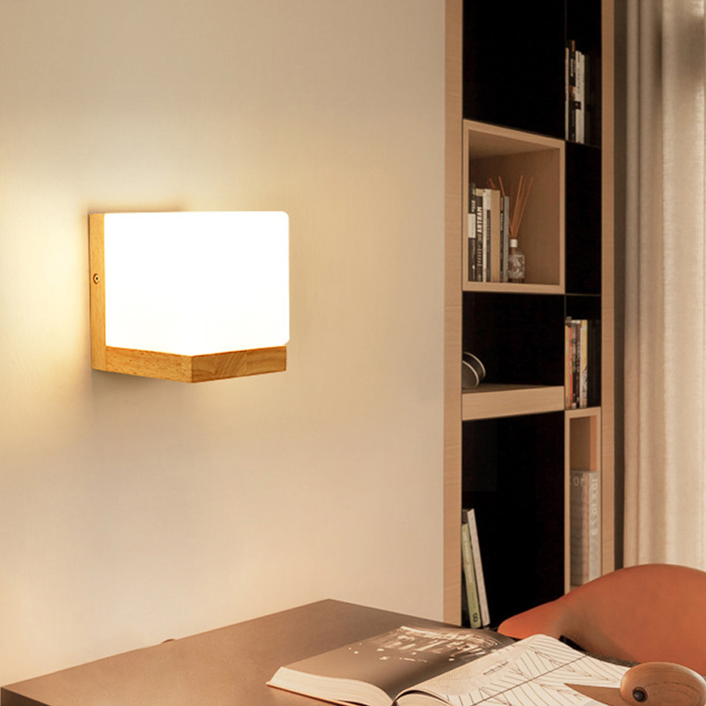 Nordic ไม้โคมไฟแก้วตกแต่งภายใน - Home Cinema Glasses บทวิจารณ์และราคา