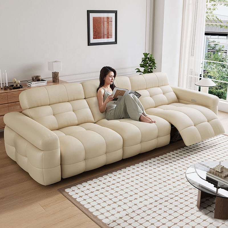 เก้าอี้โซฟาปรับเอนหนังแท้แบบไฟ - Home Cinema Recliners บทวิจารณ์และราคา