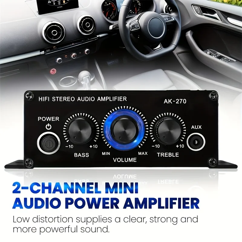 AK-270 400W มินิเพาเวอร์แอมป์  - Home Cinema Mini บทวิจารณ์และราคา